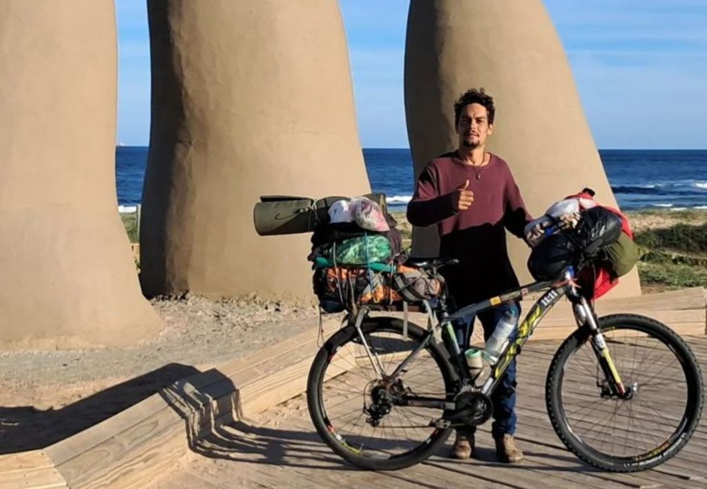 Com R$ 50 no bolso, tocantinense pedala mais de 4 mil km de bicicleta até a Argentina