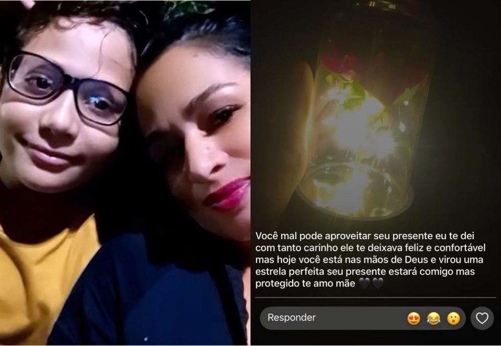 Acidente e despedida: veja história de menino que colocou abajur em caixão durante enterro da mãe
